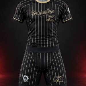 black pinstripe wrestling training set