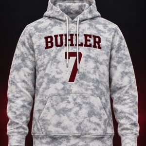 buhler grey camouflage team hoodie