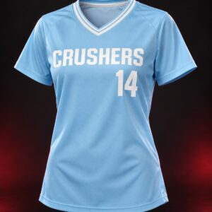 light blue crushers softball jersey
