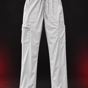 light grey cargo scrub pants