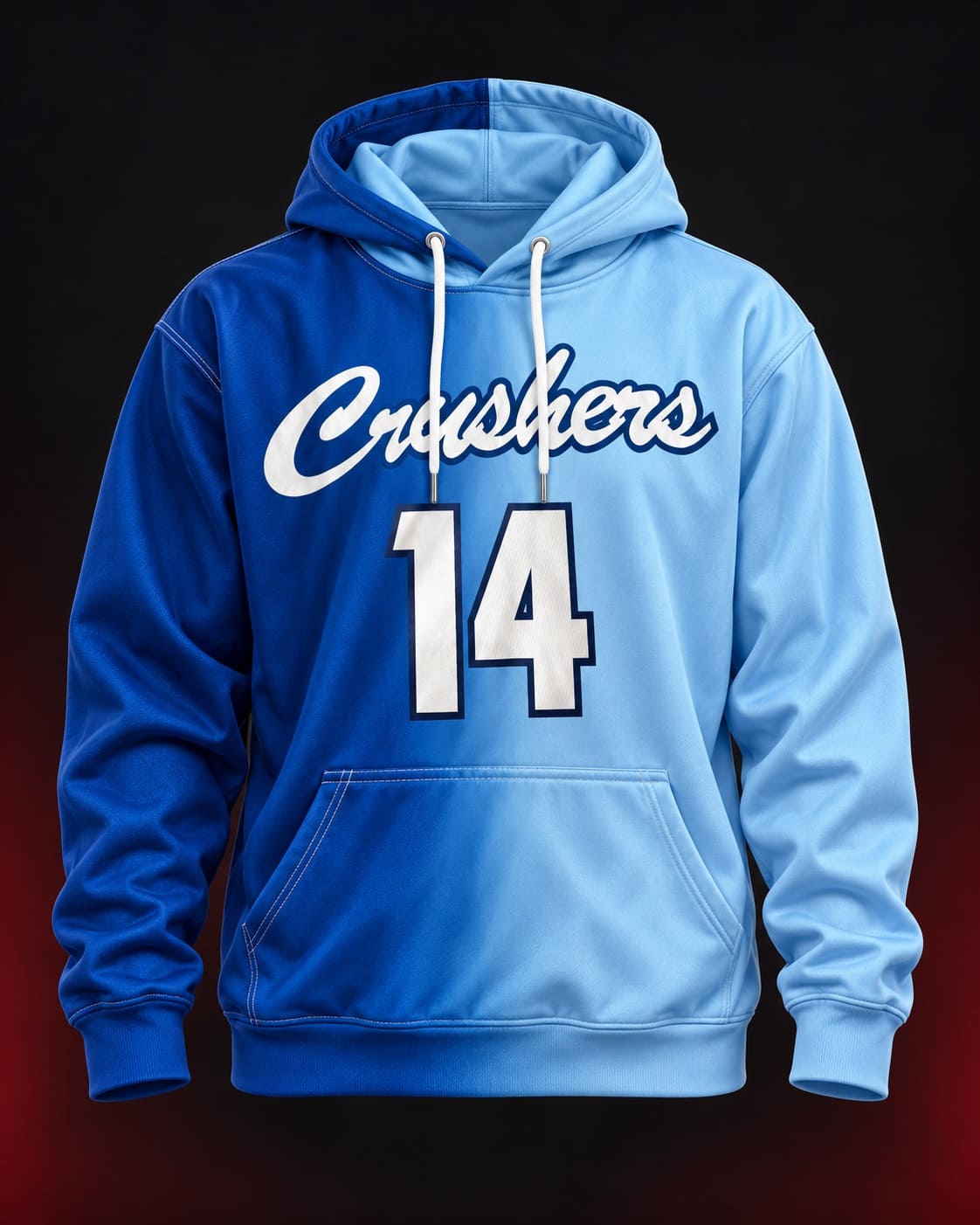 light blue crushers 14 team hoodie light blue crushers 14 team hoodie