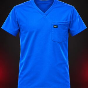 royal blue v neck scrub top